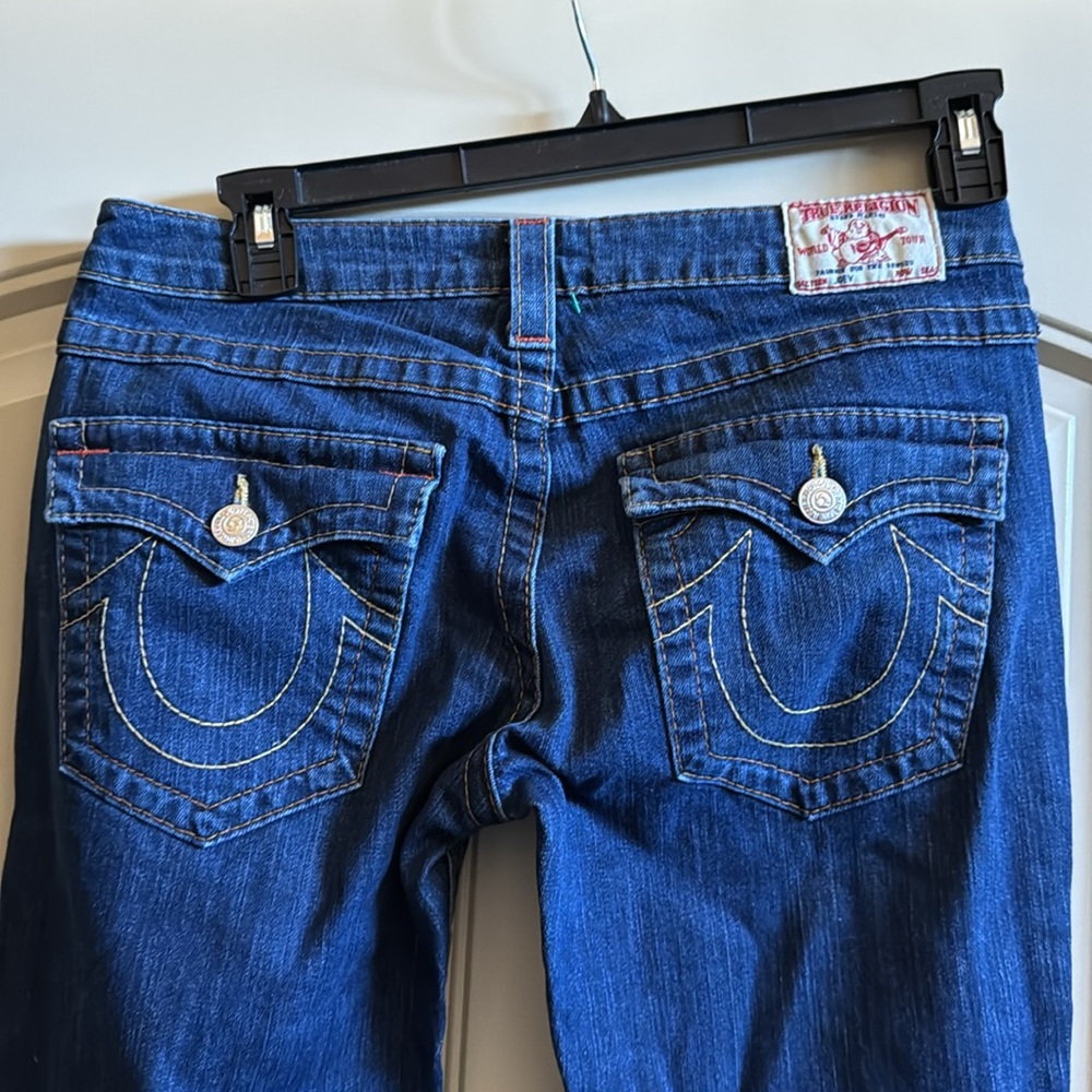 VTG Women's True Religion jeans SZ 30 Twisted Bellbottom Style - Picture 2 of 11